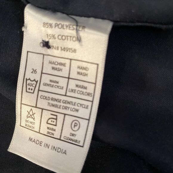 CraftFlow Button Up boys dress Long Sleeve Black Dots front Pockets Cotton size7 - Picture 4 of 14